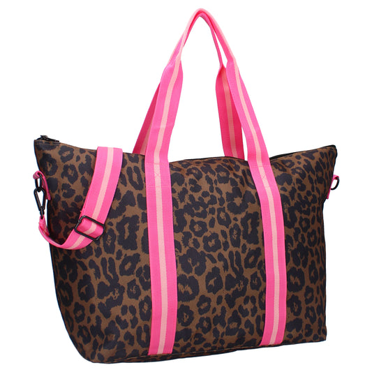 Milky Kiss Shopper mit Panther-Print – trendige Tasche für Schule & Freizeit
