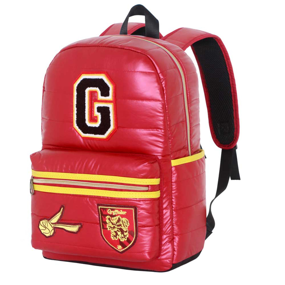 Harry Potter Schulrucksack Rot gepolsterter Backpack für Schule Alltag Reise