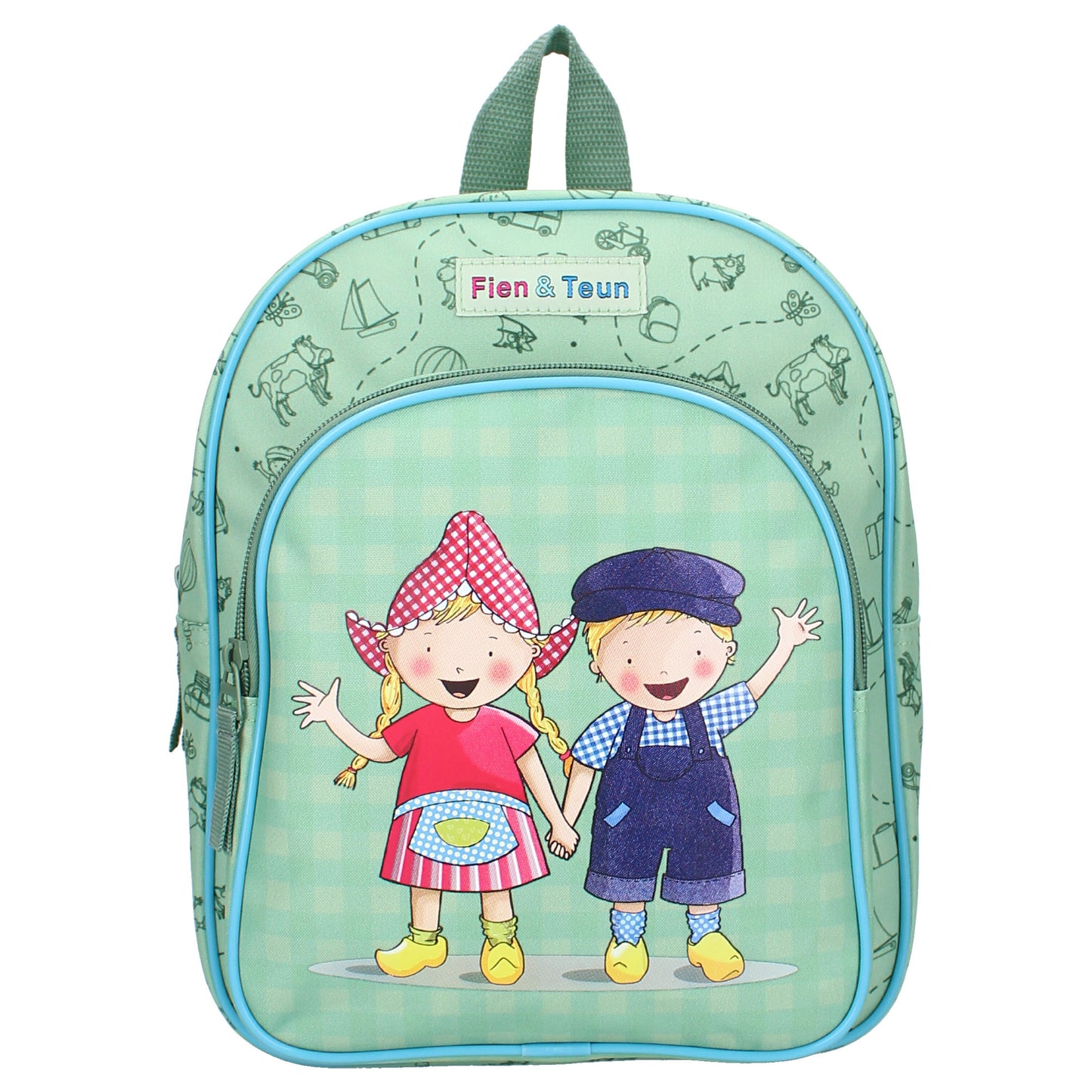 Fien & Teun Rucksack Dierenvriendjes für Kinder aus Polyester