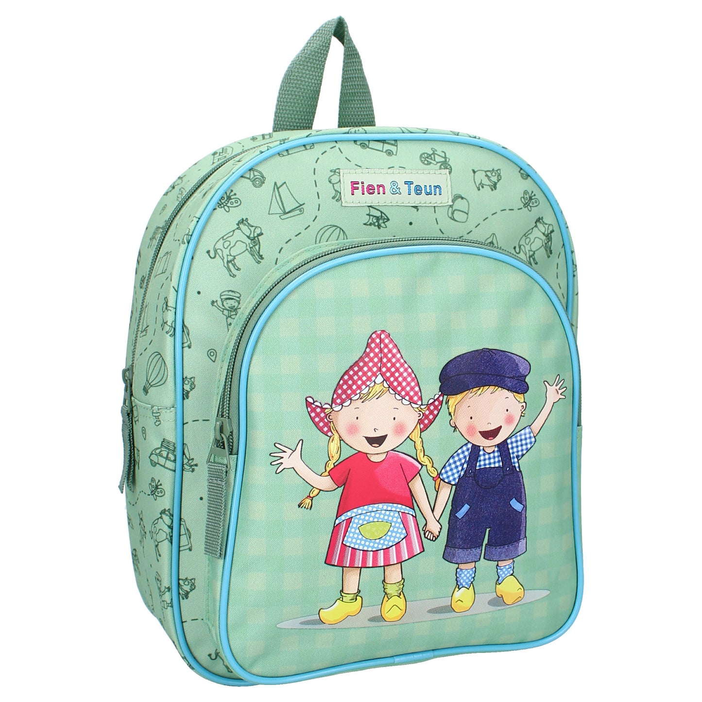 Fien & Teun Rucksack Dierenvriendjes für Kinder aus Polyester