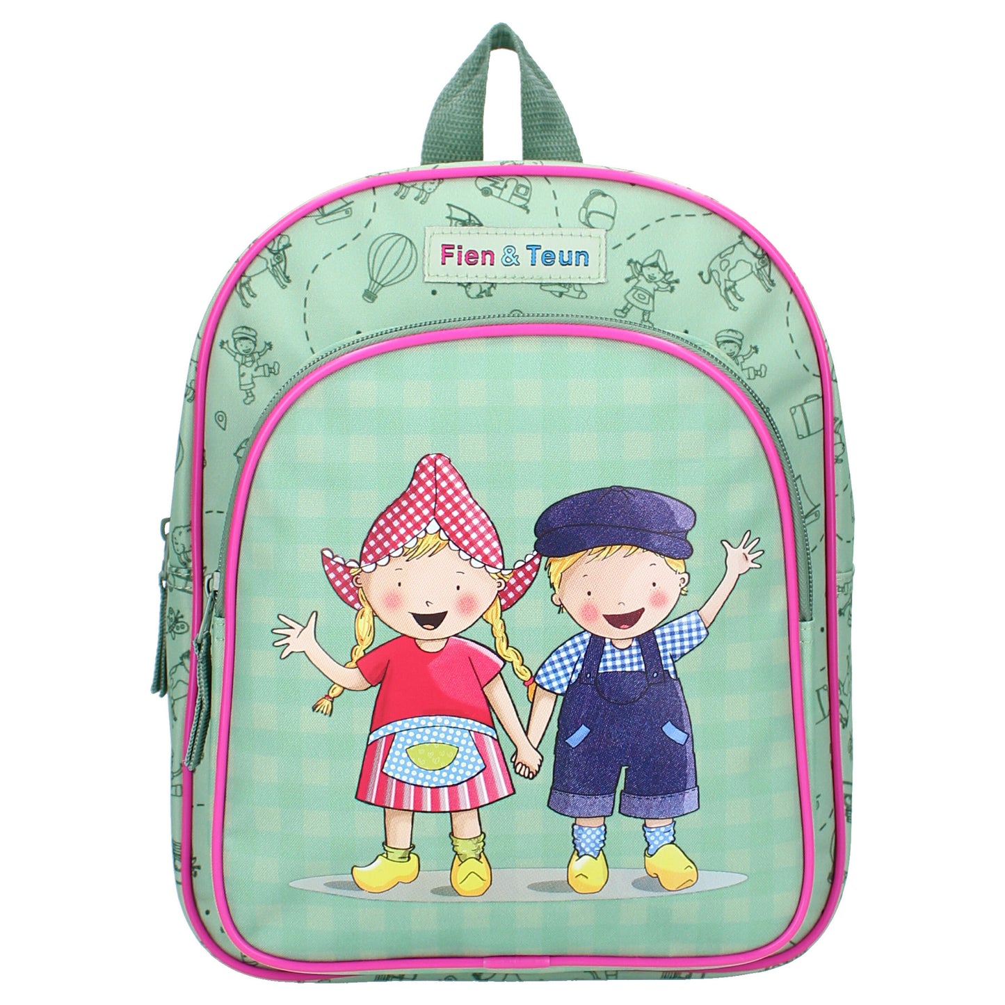Fien & Teun Rucksack Dierenvriendjes für Kinder aus Polyester