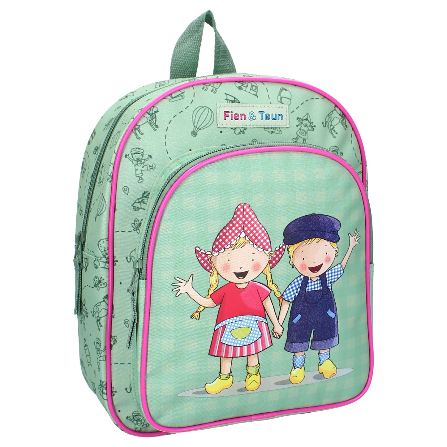 Fien & Teun Rucksack Dierenvriendjes für Kinder aus Polyester