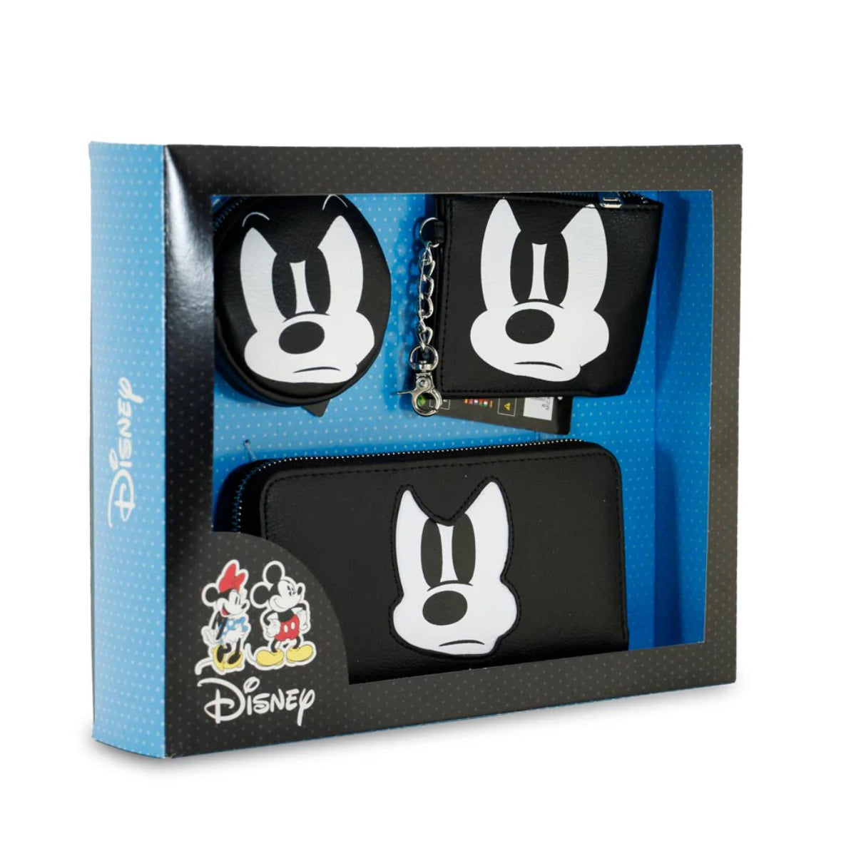Disney Mickey Mouse Angry Geschenkset schwarz Wallet Set mit Münzgeldbörsen