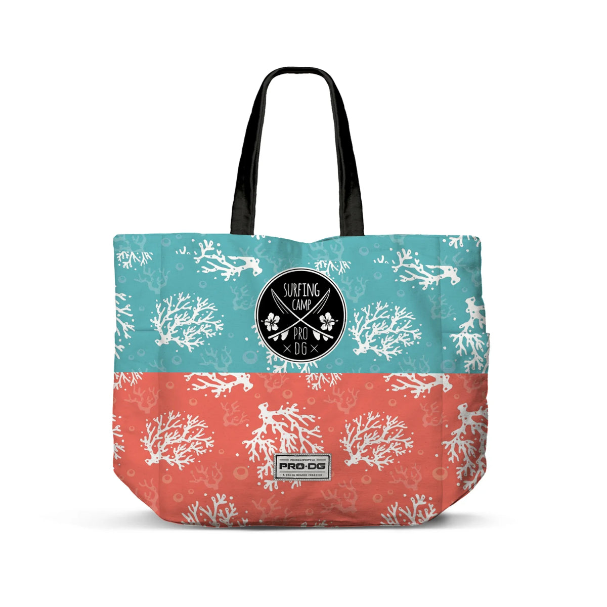 PRODG Surfcamp Shopper Tote Bag horizontal mit Reißverschluss und Innentasche