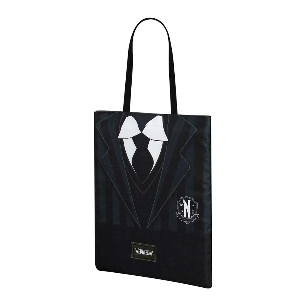 Wednesday Uniform Shopping Bag schwarz Tote Bag mit großem Hauptfach und Innenfach