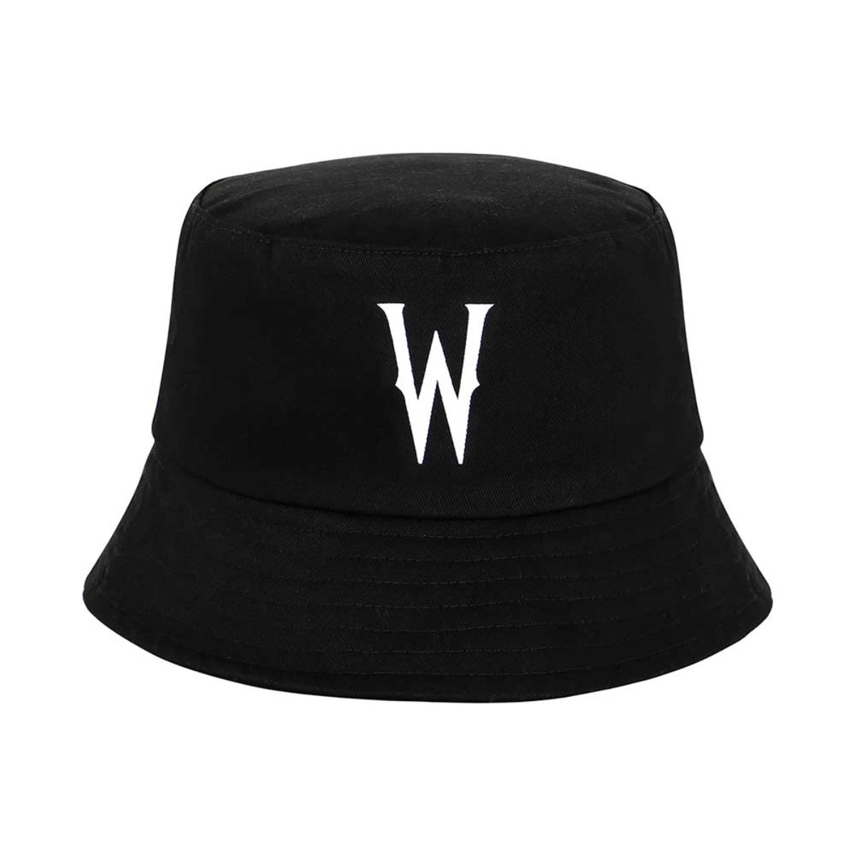 Wednesday W Kinder Bucket Hat schwarz 50 cm für Alltag und Freizeit