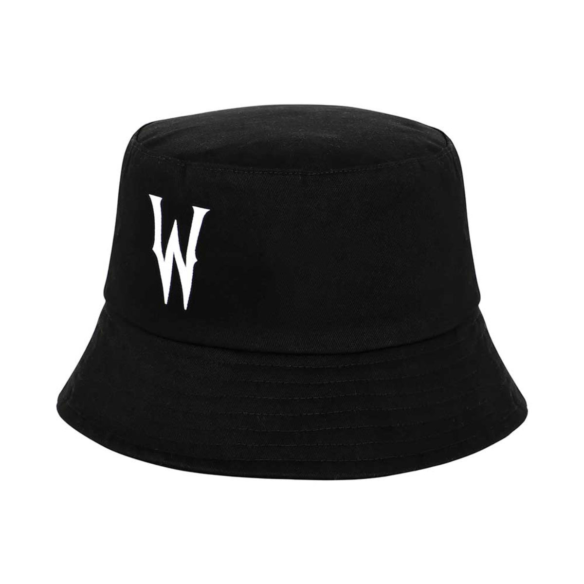 Wednesday W Kinder Bucket Hat schwarz 50 cm für Alltag und Freizeit