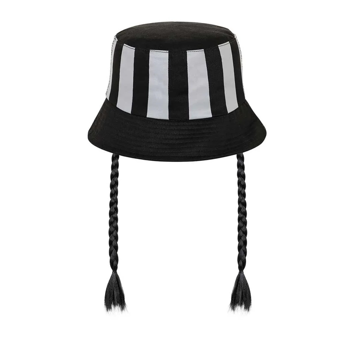 Wednesday Braid Kinder Bucket Hat schwarz 50 cm für Alltag und Freizeit