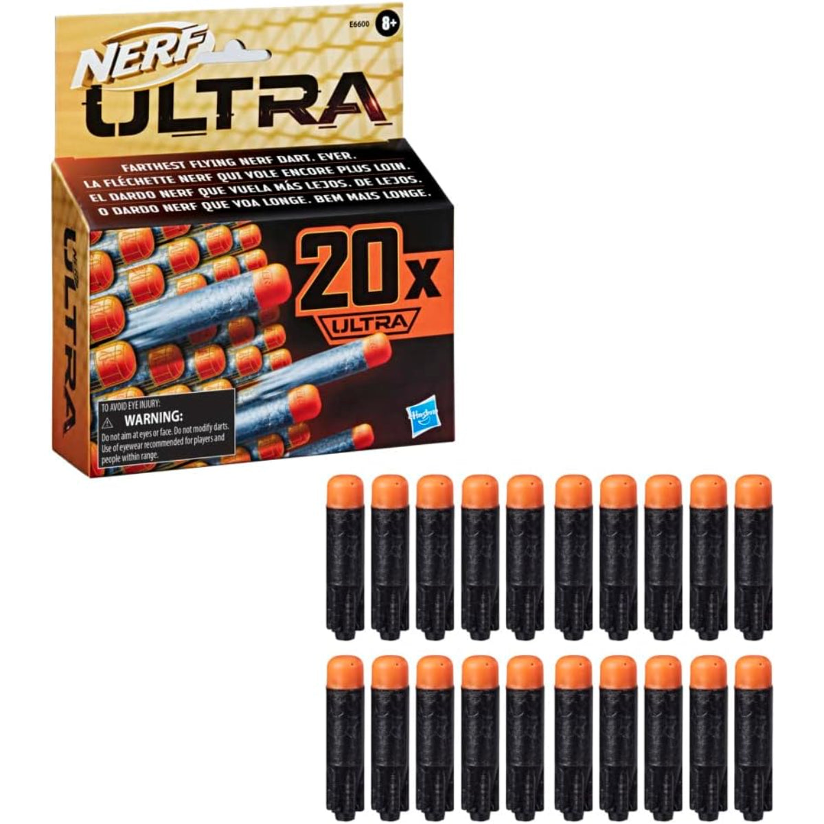 Nerf E6600 Ultra One Nachfüllpack mit 20 Darts für kompatible Ultra Blaster
