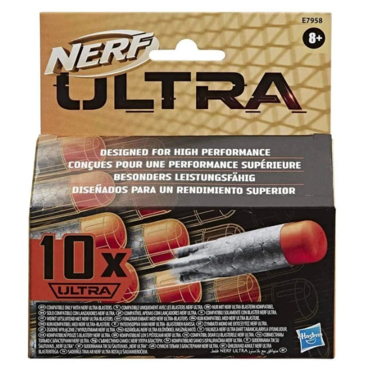 Nerf Ultra 10 Dart Refill Pack Ersatzdarts für schnelle Reloads und Zielspiele