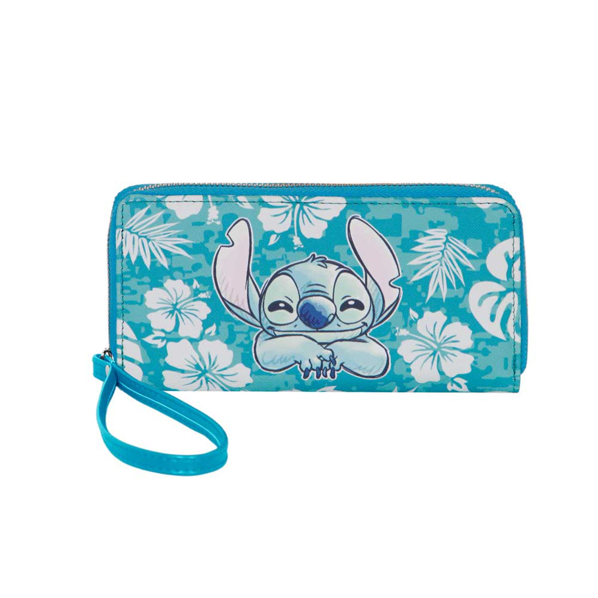 Disney Lilo and Stitch Aloha Wallet blau Kartenetui und Geldbörse mit vielen Fächern