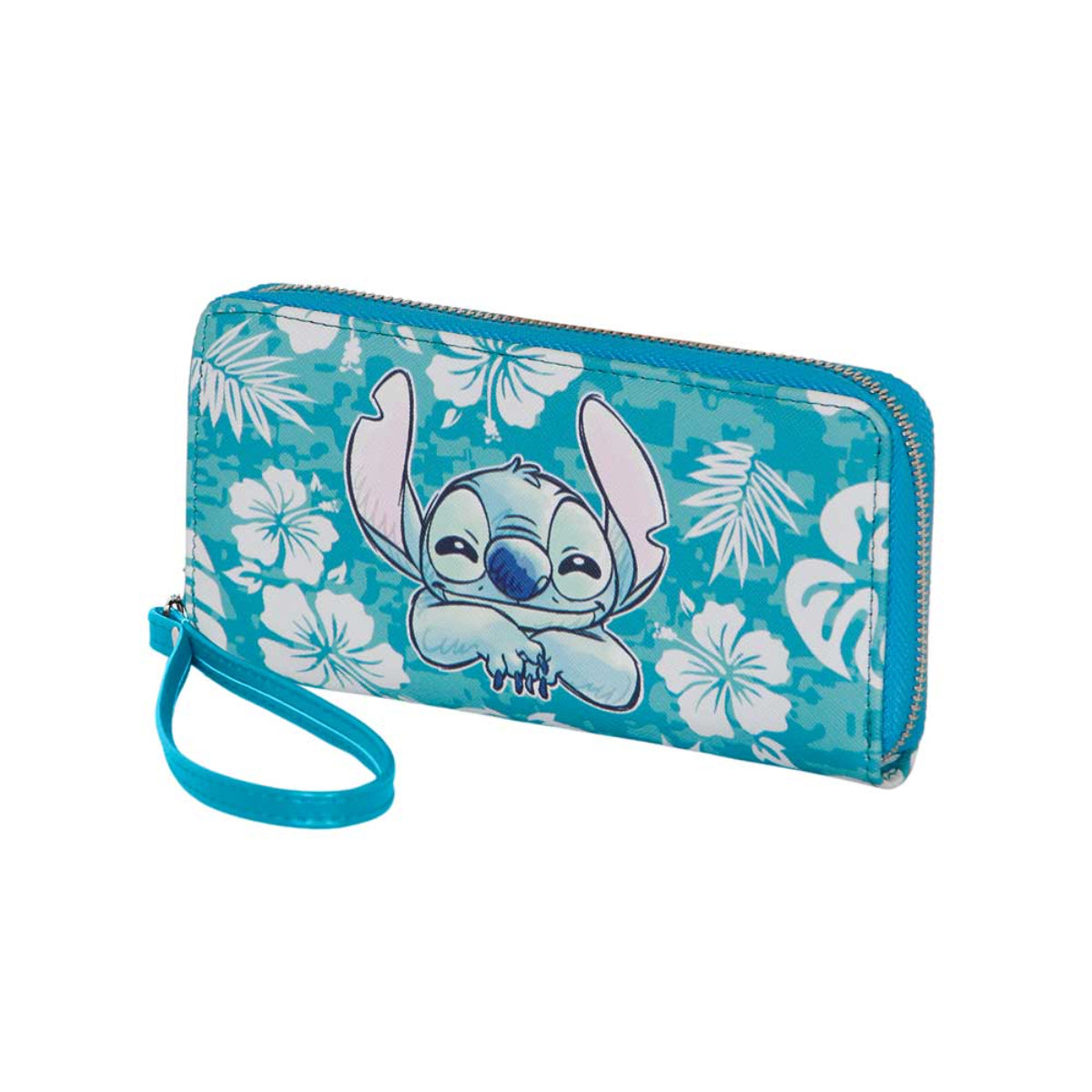 Disney Lilo and Stitch Aloha Wallet blau Kartenetui und Geldbörse mit vielen Fächern