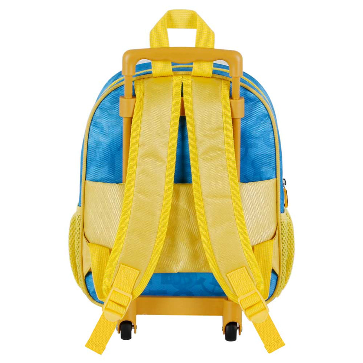 One Piece Kleiner Kinder Rucksack mit Rollen Blau Reisetasche mit Trolleyfunktion