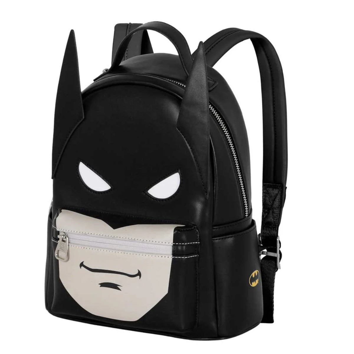 DC Comics Batman Schulrucksack Schwarz mit Innenfach und Reißverschluss