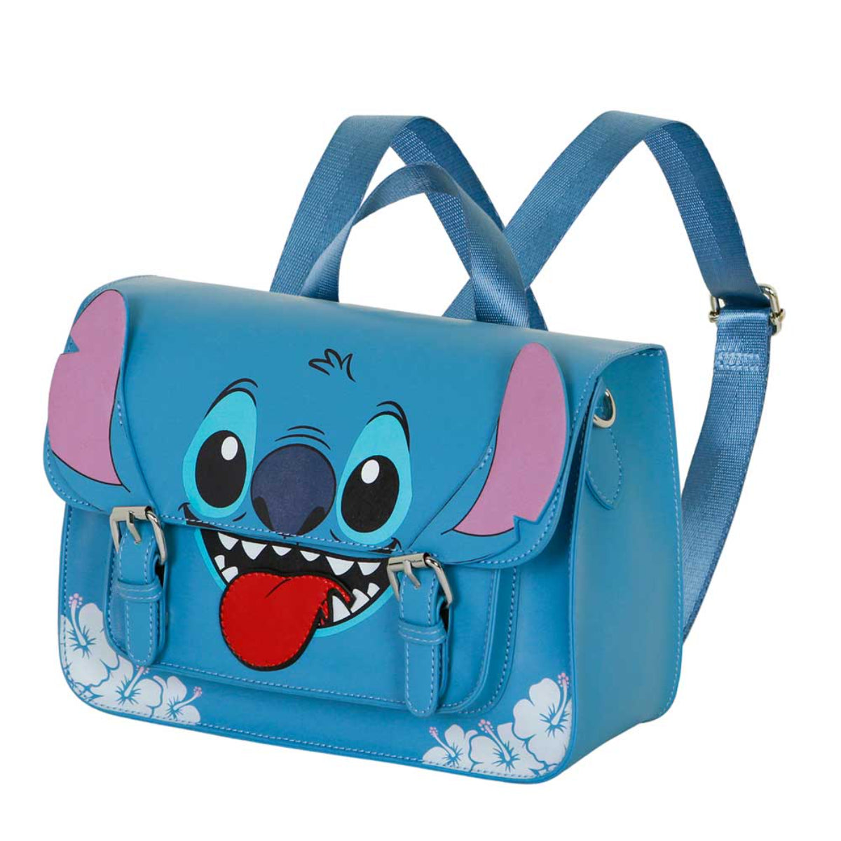 Disney Lilo and Stitch Satchel Bag Rucksack Umhängetasche mit Magnetklappe