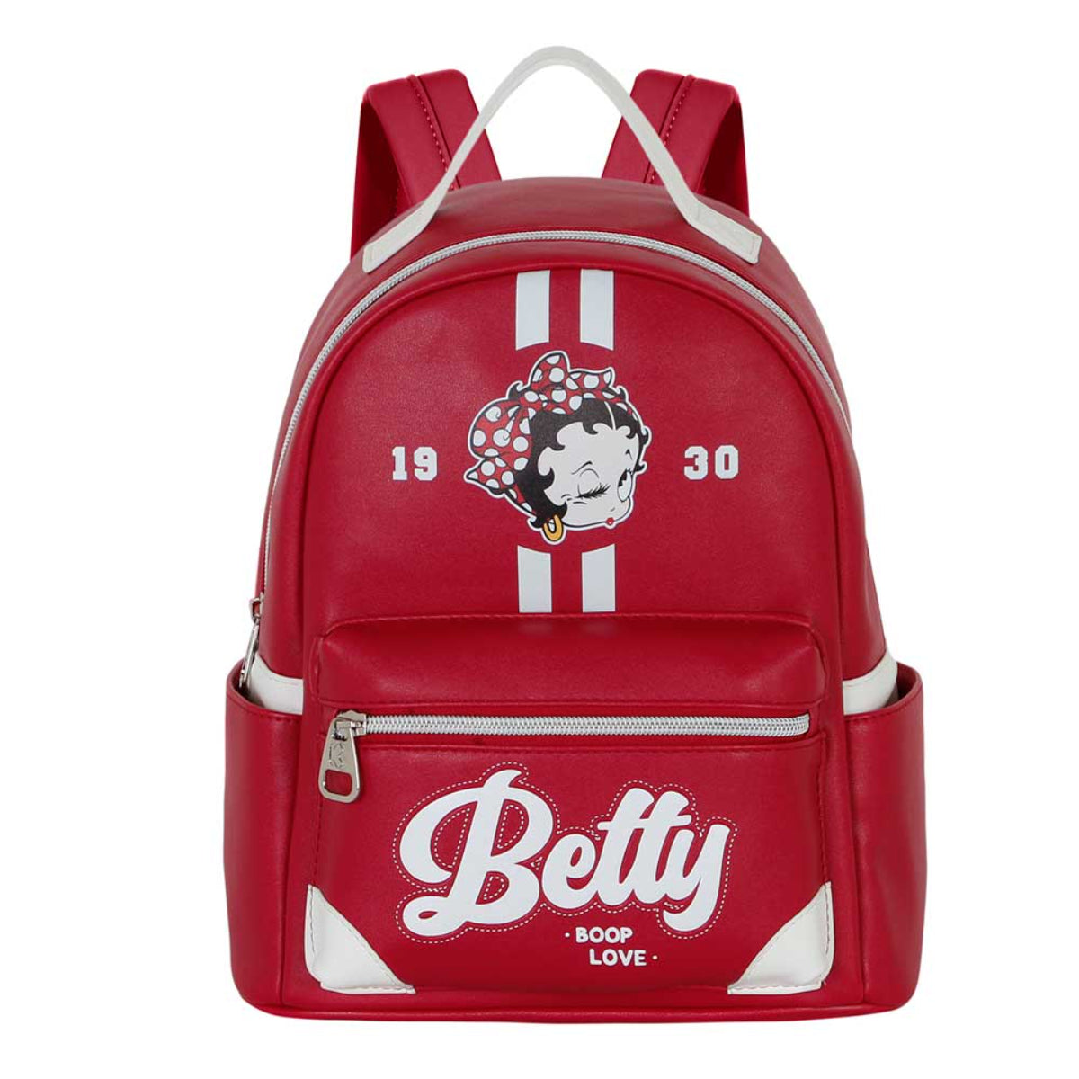 Betty Boop Varsity Rucksack Burgunderrot Heady Backpack Schule Freizeit Alltag