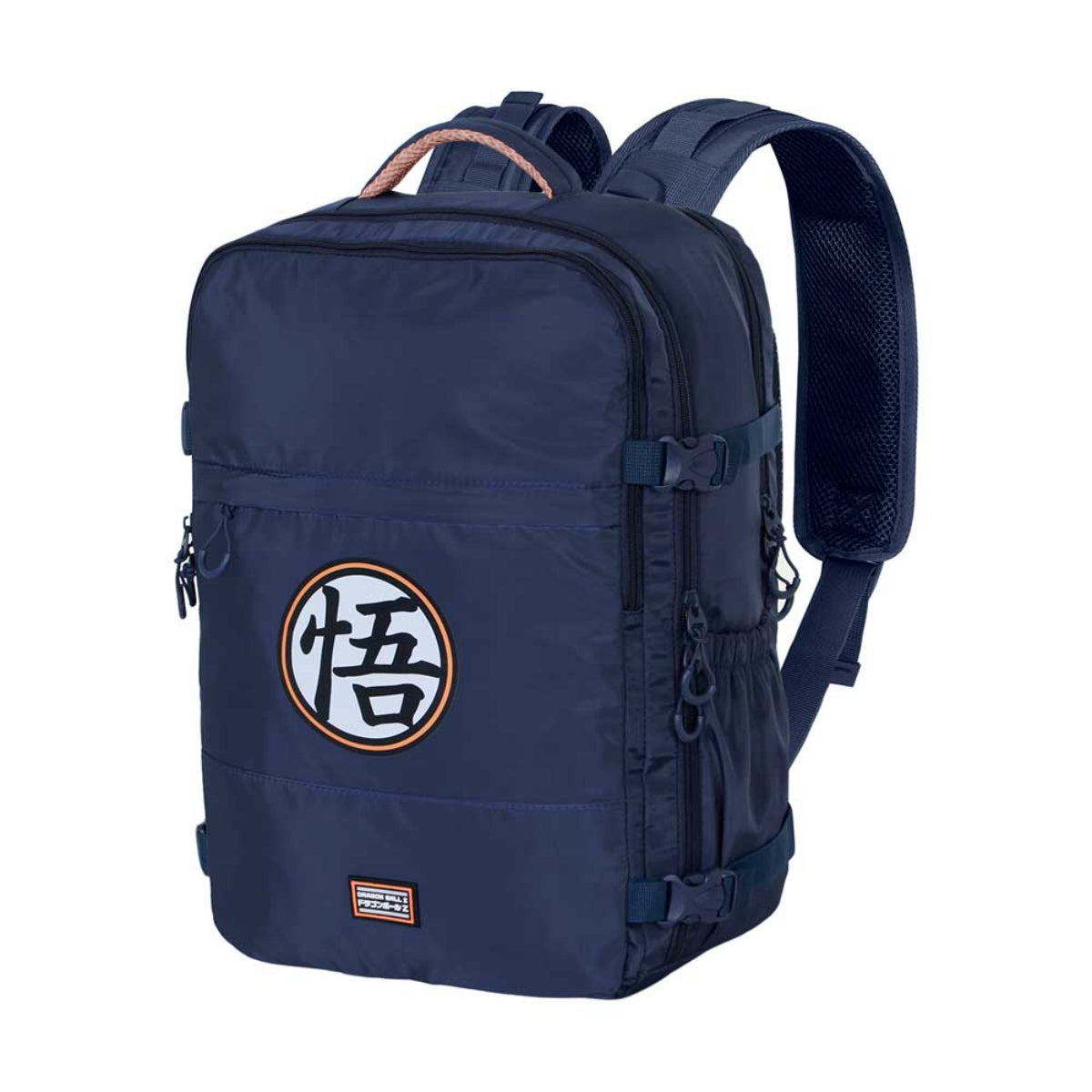 Dragon Ball Symbol großer Reiserucksack Laptopfach Tabletfach Fronttasche Reise