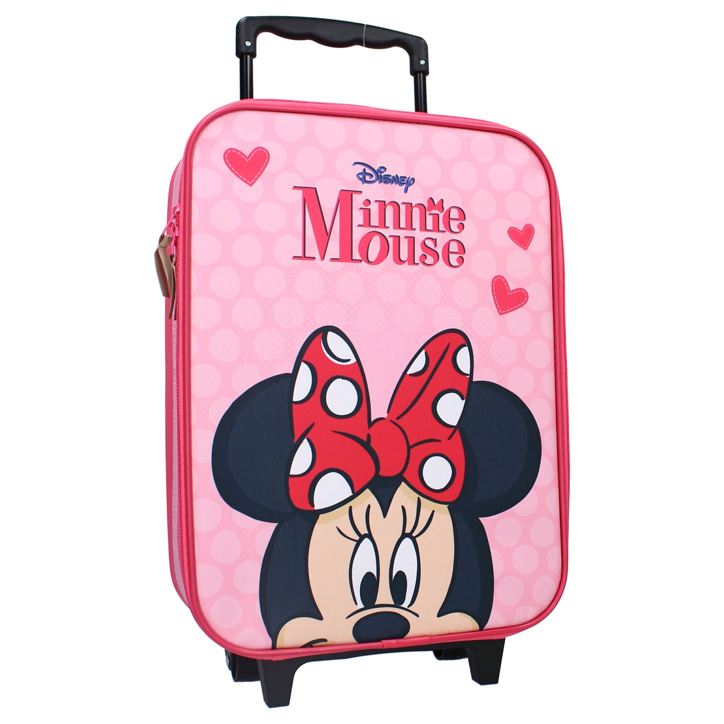 Disney Minnie Mouse Kinderkoffer Trolley mit 2 Rollen und geräumigem Hauptfach