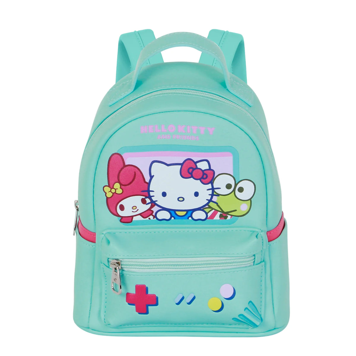 Hello Kitty Kinder Rucksack mit Frontfach Seitenfächern Alltag Schule Reise