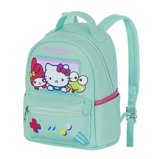 Hello Kitty Kinder Rucksack mit Frontfach Seitenfächern Alltag Schule Reise