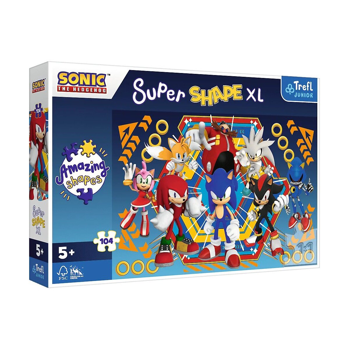 Sonic Puzzle Super Shape XL 104 Teile Perfekt für junge Abenteurer