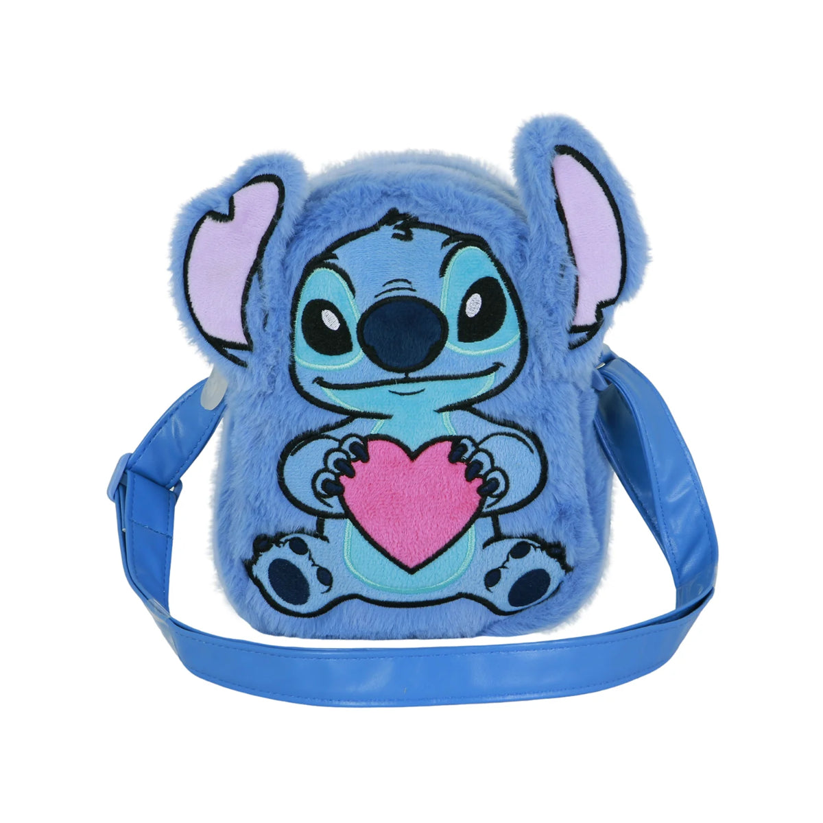 Disney Lilo and Stitch Umhängetasche Blau Plüsch Tasche Kinder Crossbody Bag