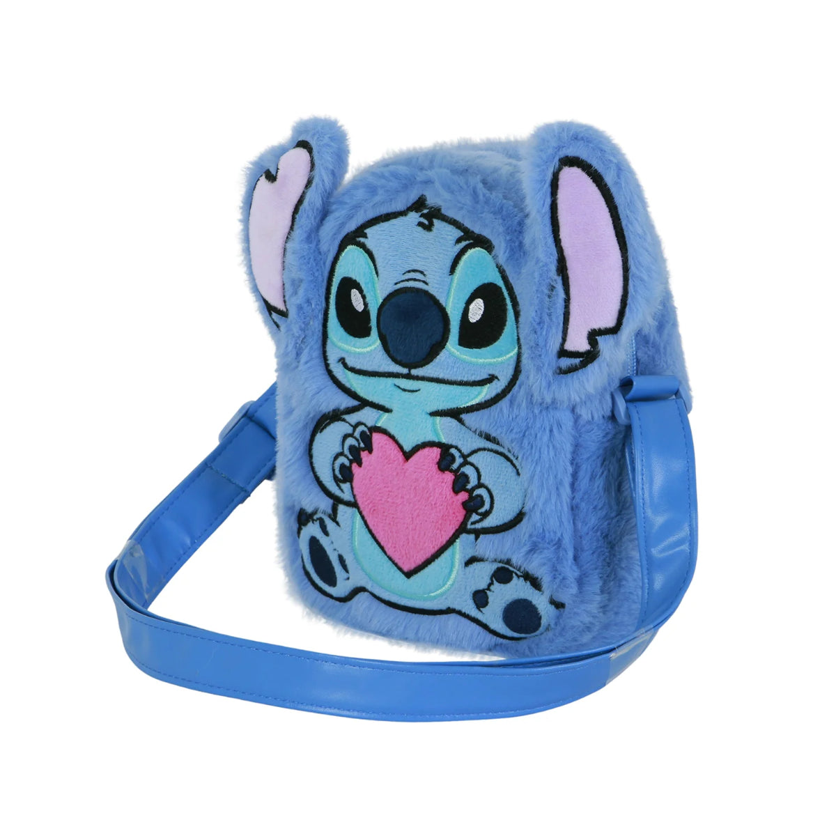 Disney Lilo and Stitch Umhängetasche Blau Plüsch Tasche Kinder Crossbody Bag