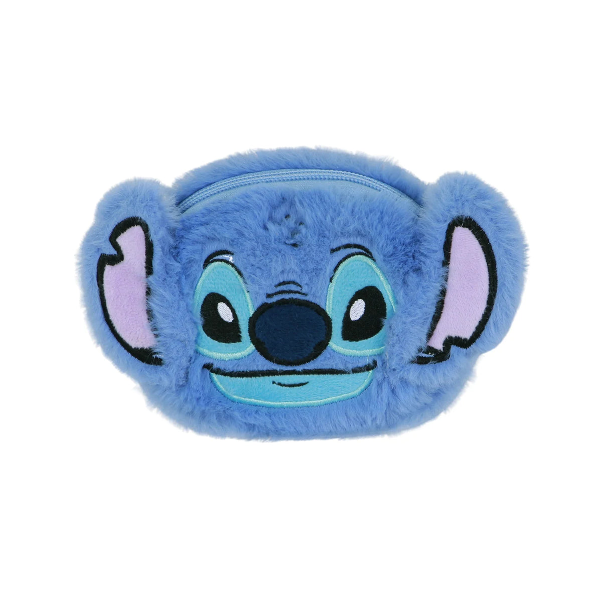 Disney Lilo and Stitch Coin Purse Blau Plüsch Münztasche mit Reißverschluss