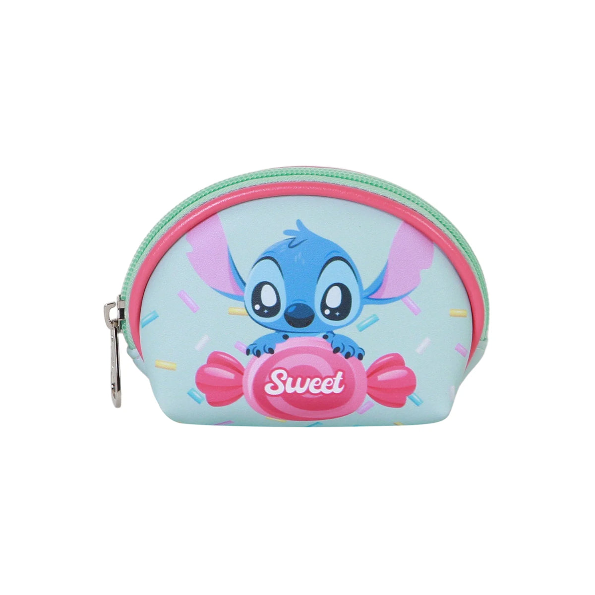 Disney Lilo and Stitch Oval Wallet kleine Tasche für Münzen und Zubehör