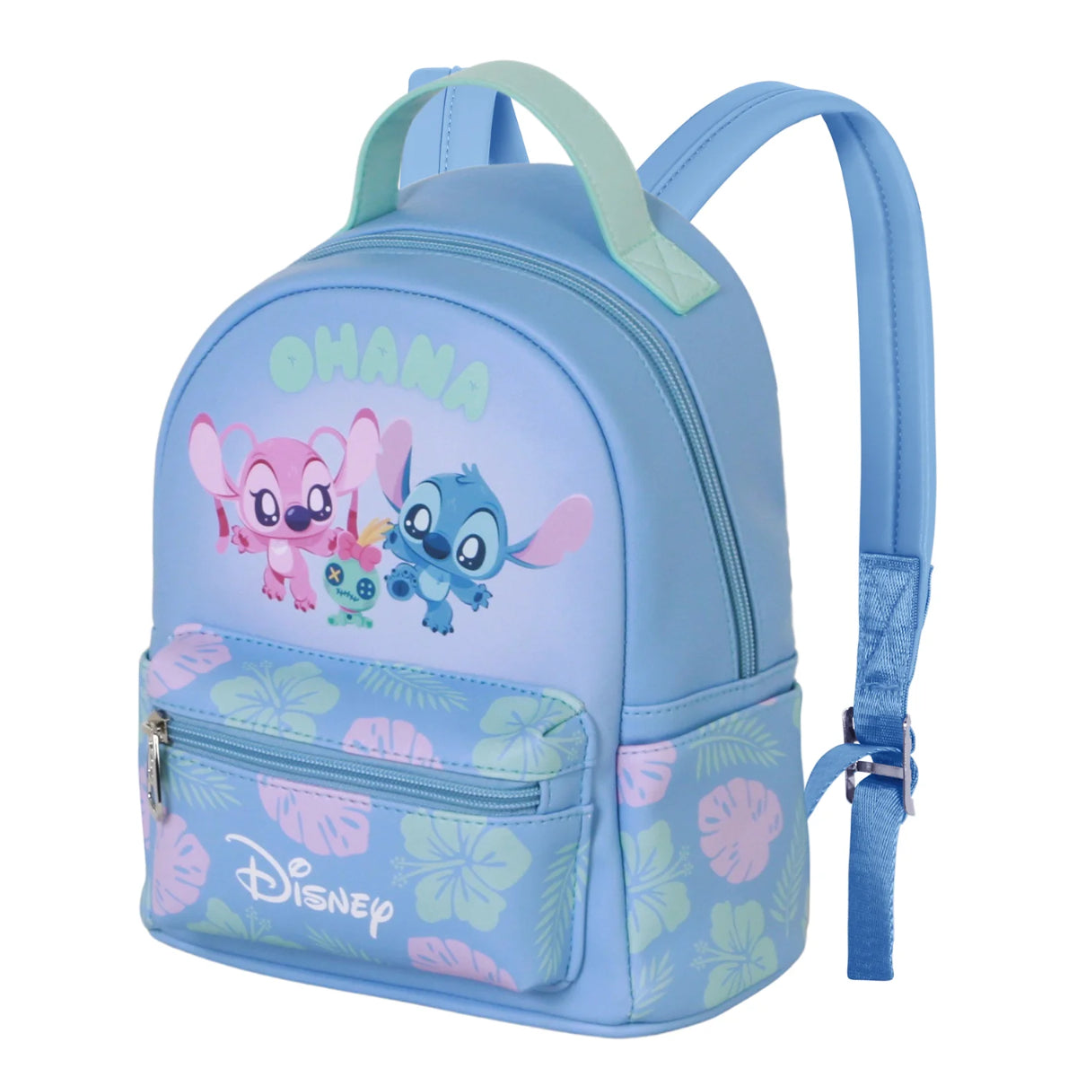 Disney Lilo and Stitch Kinder Freizeitrucksack mit Frontfach und Seitenfächern