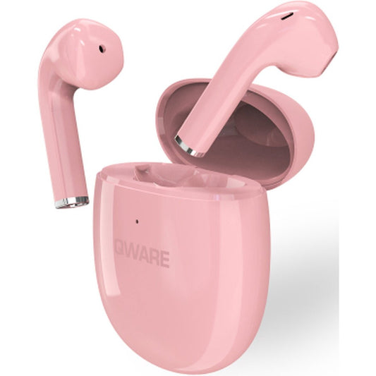 Qware Sound Ohrhörer – Bluetooth 5.0 Wireless Kopfhörer Rosa Touch Control & Sprachassistent