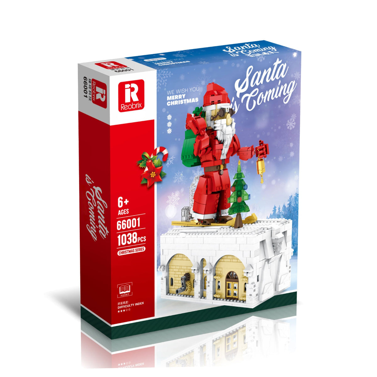 Reobrix 66001 Weihnachtsmann Mechanik Set 1039 Teile ab 14