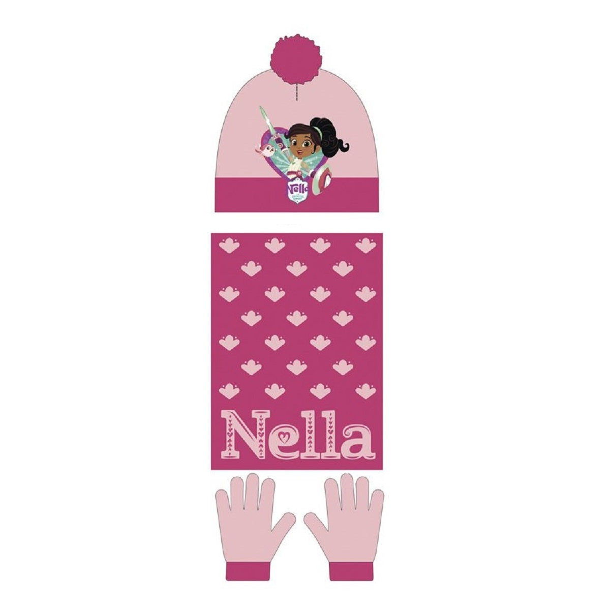Nella Baby Winterset Mütze mit Schal und Handschuhen 46/48 für Kinder