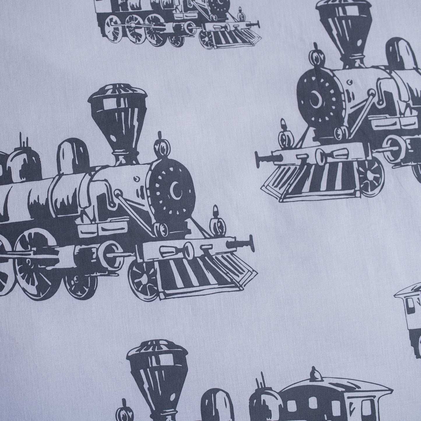 Dampflokomotive Design Kuschelige Bettwäsche Baumwolle, 140x200 cm & 70x90 cm