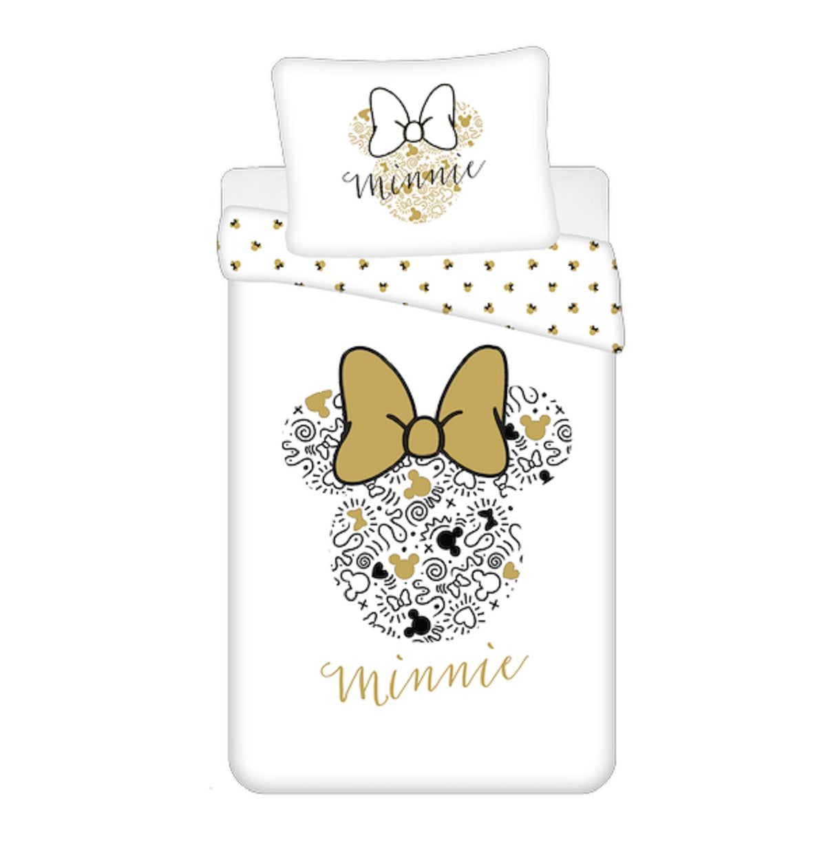 Disney Minnie Mouse Design Kuschelige Bettwäsche Baumwolle, 140x200 cm & 70x90 cm