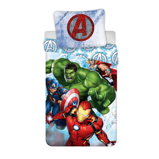Avengers Bettwäsche-Set aus Baumwolle - 140 x 200 cm + 70 x 90 cm