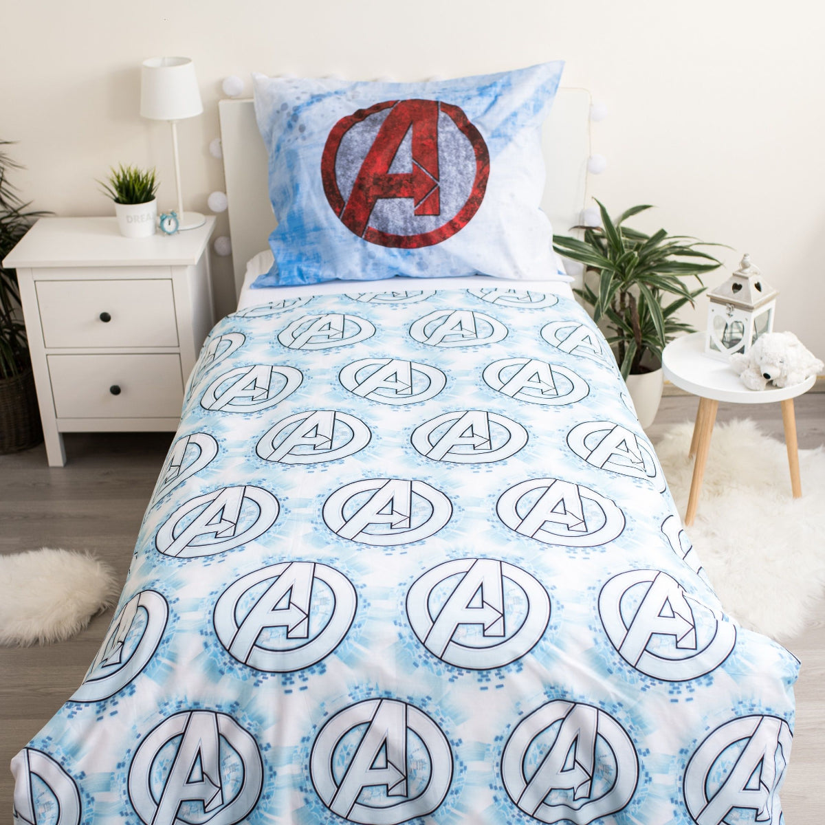 Avengers Bettwäsche-Set aus Baumwolle - 140 x 200 cm + 70 x 90 cm