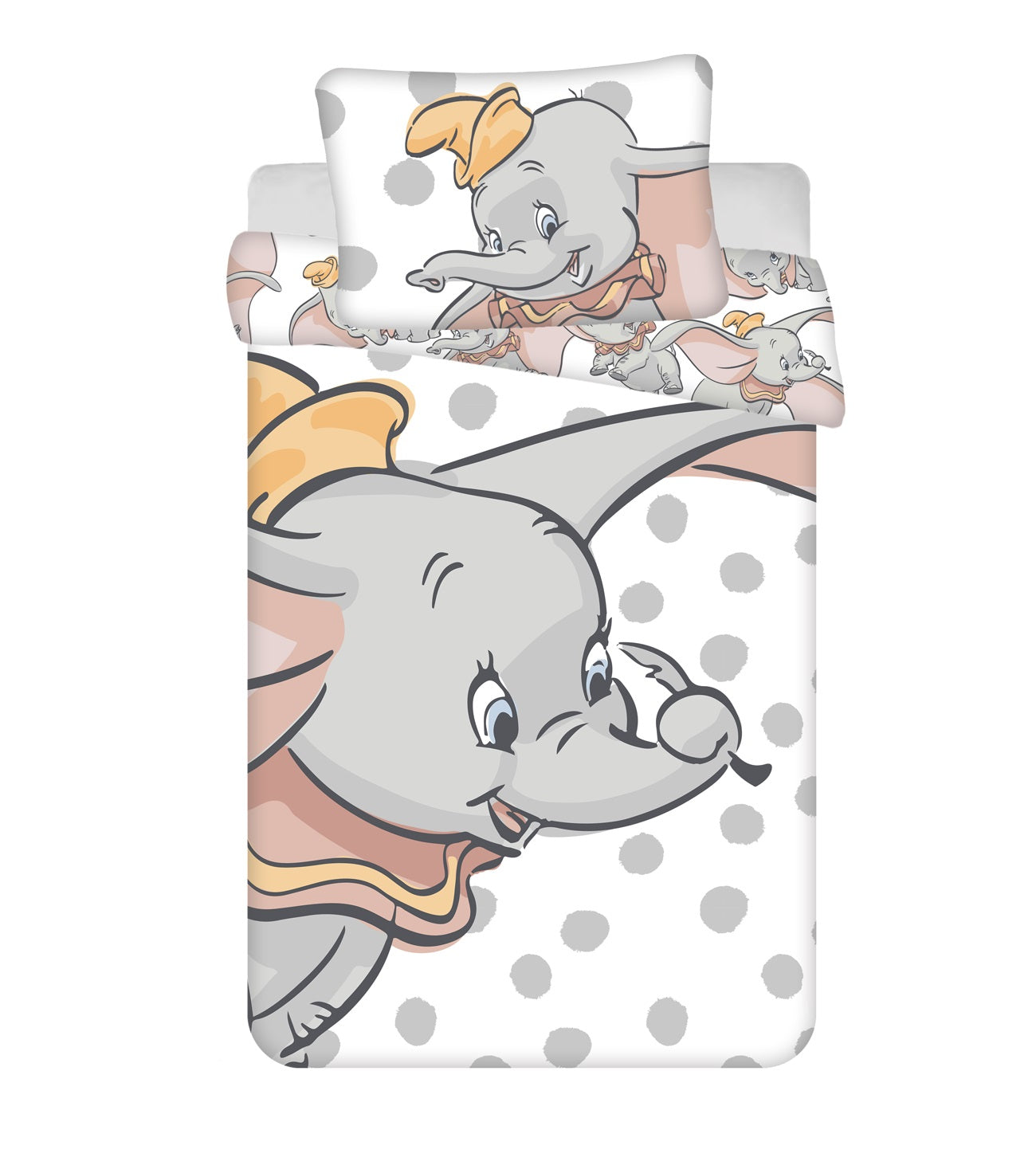 Disney Dumbo Bettwäsche – Bettbezug 100x135 cm & Kissenbezug 40x60 cm