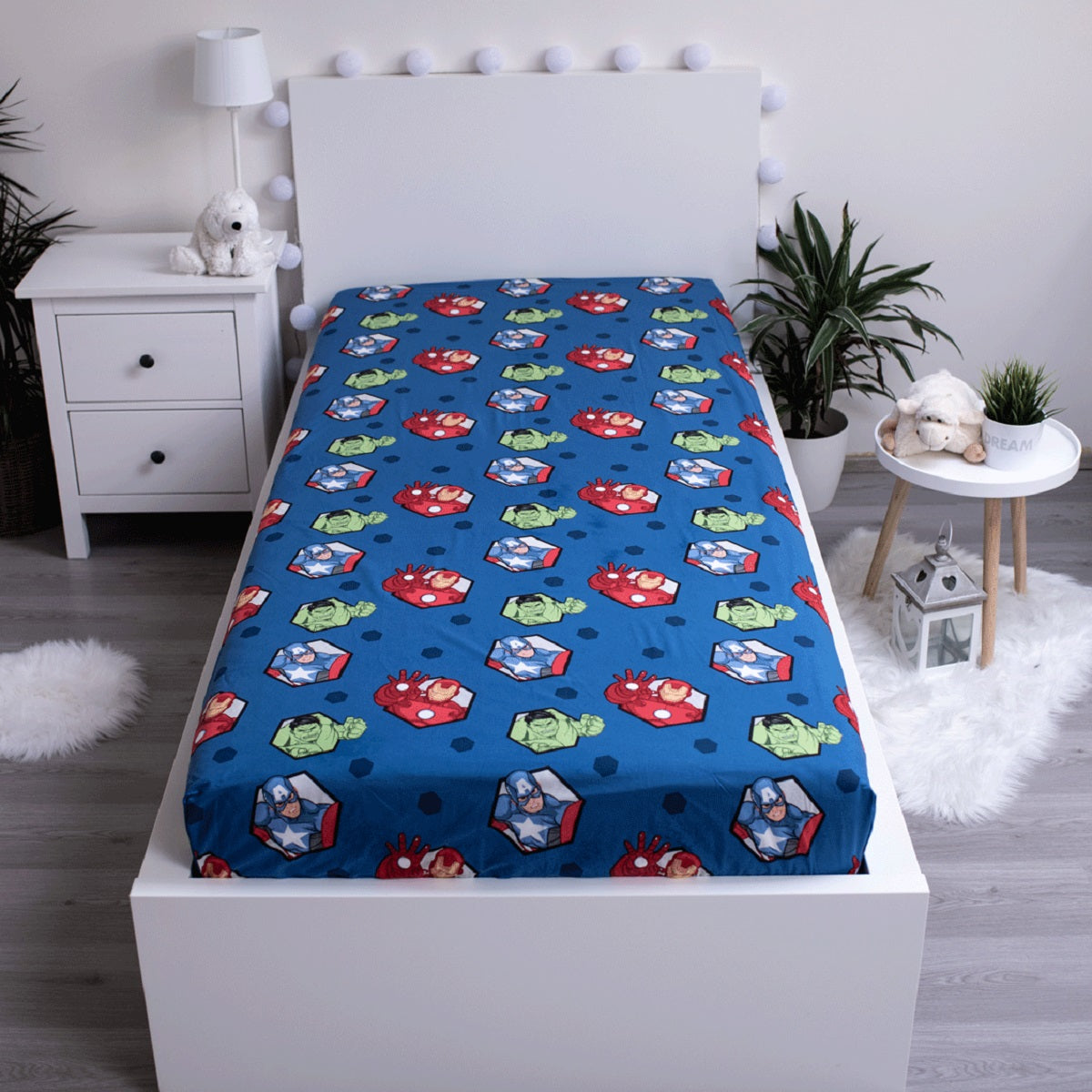 Avengers Kuschelige Bettwäsche Polyester, 90x200 + 25 cm