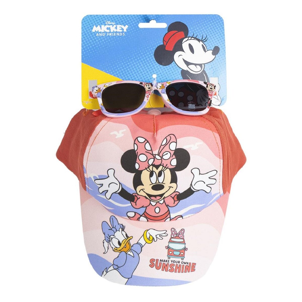 Disney Minnie Mouse Kinder Cap & Sonnenbrille – Stylisches Set für sonnige Tage