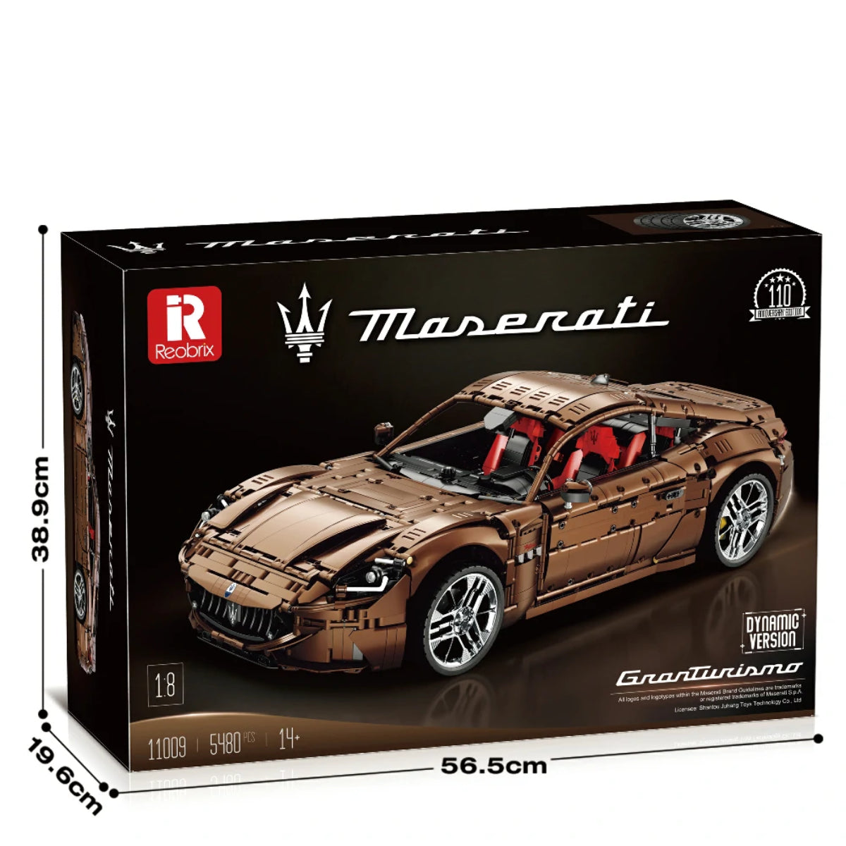Reobrix Maserati GranTurismo RC Klemmbaustein Sportwagen 1:8 5480 Teile ab 14