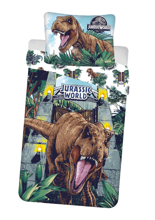 Jurassic World Kuschelige Bettwäsche Baumwolle, 140x200 cm & 70x90 cm