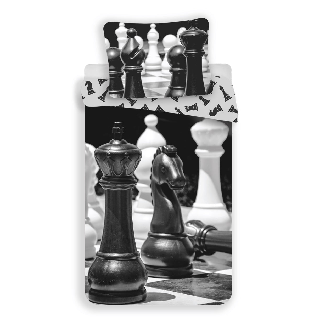 Chess Kuschelige Bettwäsche Baumwolle, 140x200 cm & 70x90 cm