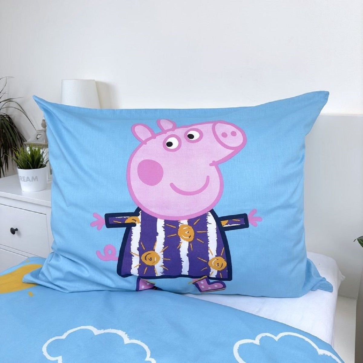 Peppa Pig Design Kuschelige Bettwäsche Baumwolle, 140x200 cm & 70x90 cm