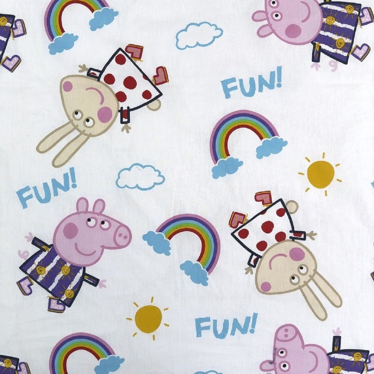 Peppa Pig Design Kuschelige Bettwäsche Baumwolle, 140x200 cm & 70x90 cm