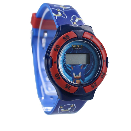 Sonic Kids Time! Digitale Kinderuhr mit Sonic-Motiv & PVC-Armband