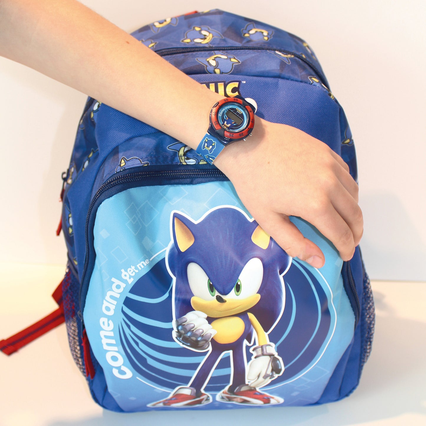 Sonic Kids Time! Digitale Kinderuhr mit Sonic-Motiv & PVC-Armband