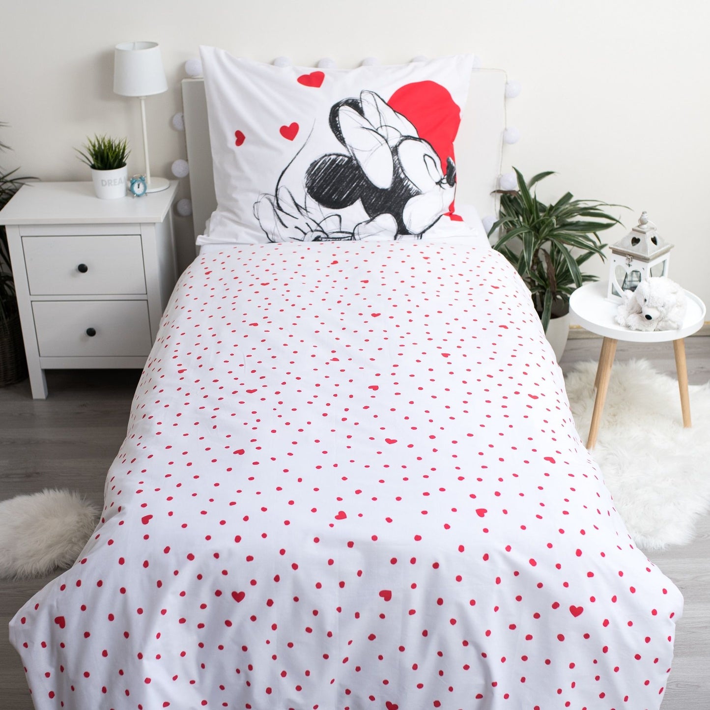 Disney Mickey Mouse Design Kuschelige Bettwäsche Baumwolle, 140x200 cm & 70x90 cm