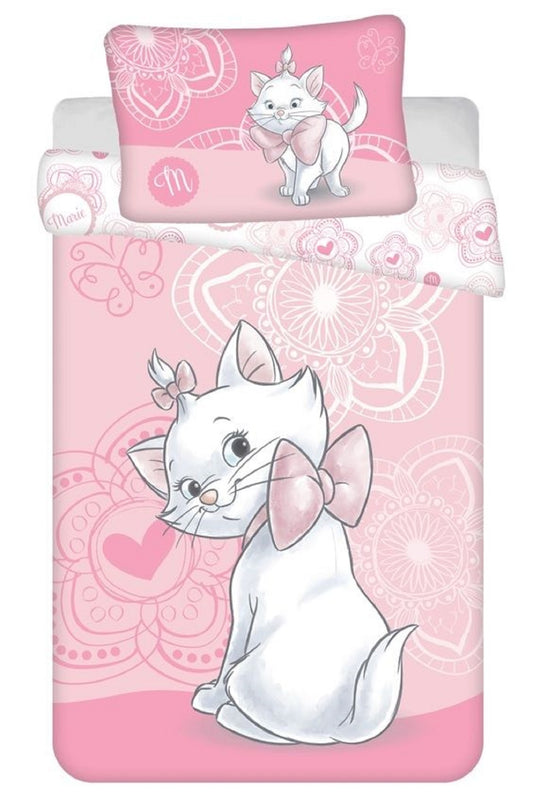 Disney Marie Kinderbettwäsche – Bettbezug 100x135 cm & Kissenbezug 40x60 cm