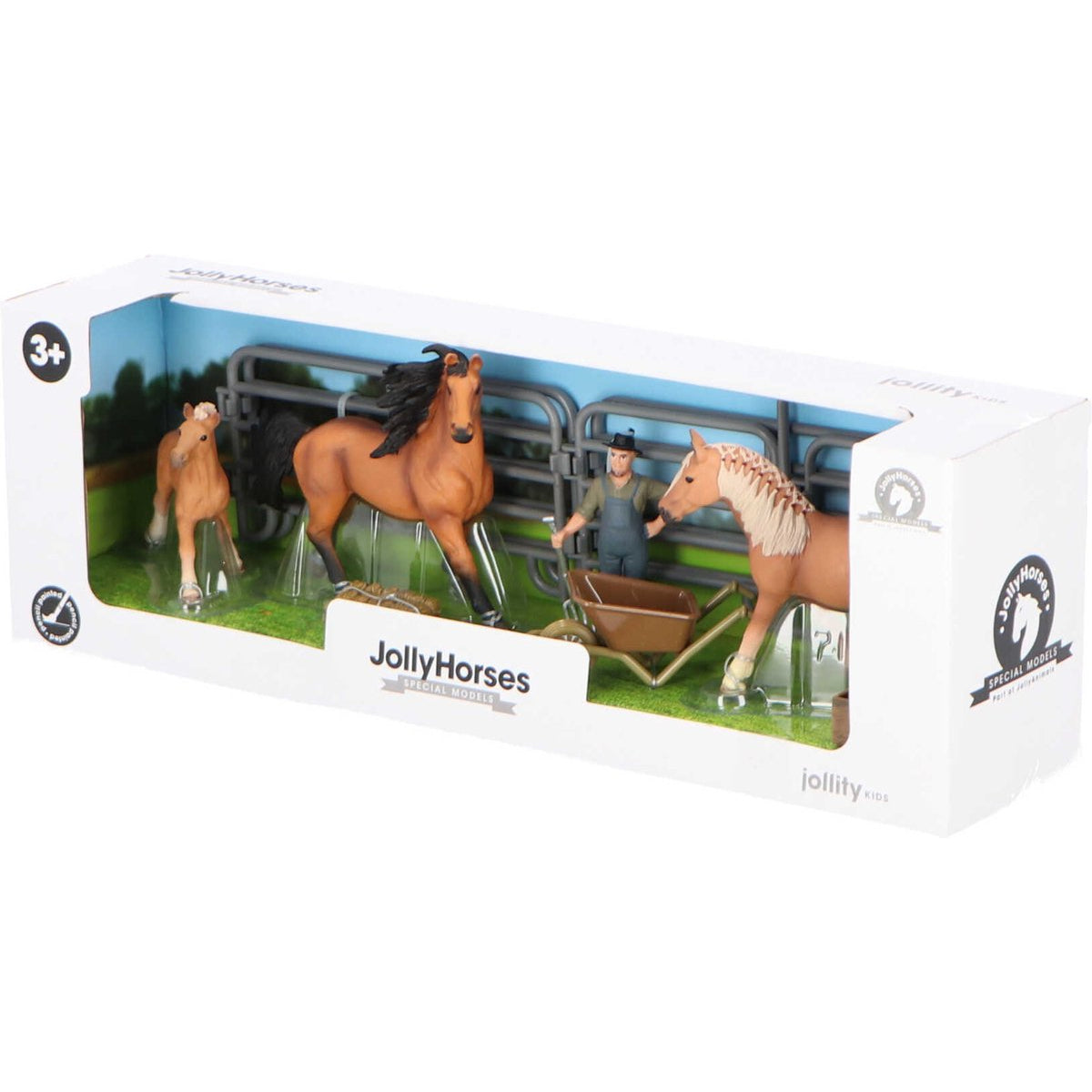 Jollity Works Pferde Spielset – Handbemalt & realistisch XL